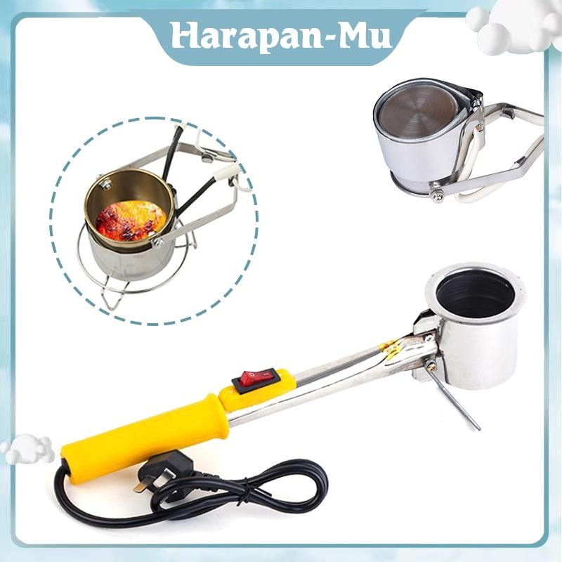 300Watt Tungku Pelebur Logam Timah Solder Besar Pot Solder Portable Panci Solder Pelebur Timah