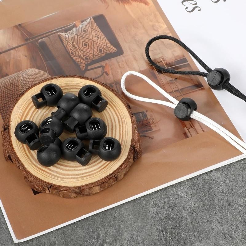 Stopper Tali Plastik Isi 100 Stopper Tali Kur Stopper Tali Celana Stopper Knop Tali Serut Jaket