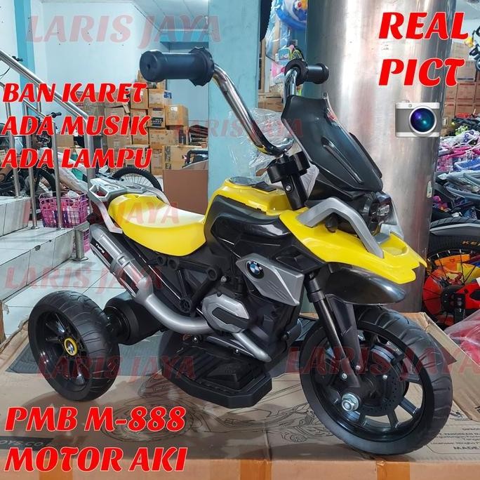 MOTORAN AKI PMB M888 MOTOR MAINAN ANAK , MOTOR AKI ANAK PMB888
