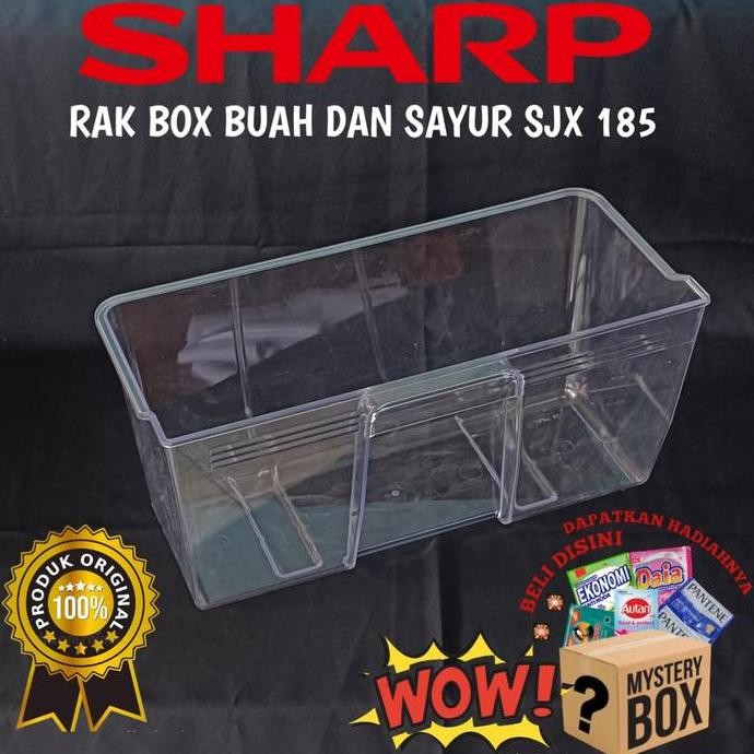 :>:>:>:>] RAK BOX BUAH DAN SAYUR KULKAS SHARP 1 PINTU TYPE SJ-X185 ORIGINAL BARU
