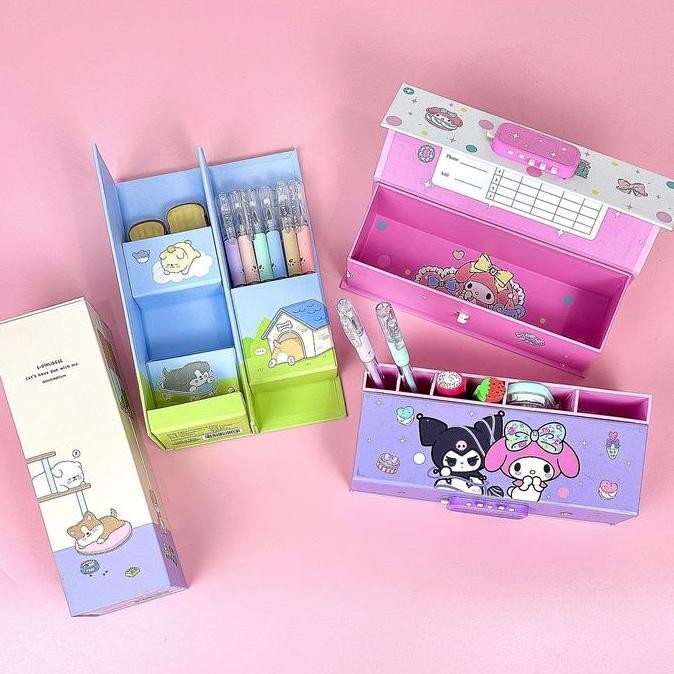 

BOS Kotak Pensil Karton Berdiri/Tempat Pensil Organizer/Pencil Case TL