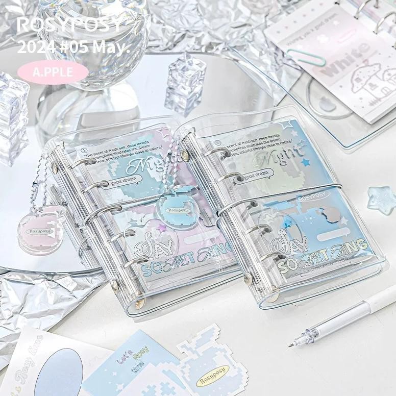 

Minkys M5 Pocket Binder Notebook Planner Yearly Daily Weekly Agenda Book Photo Book Kawaii School Stationery