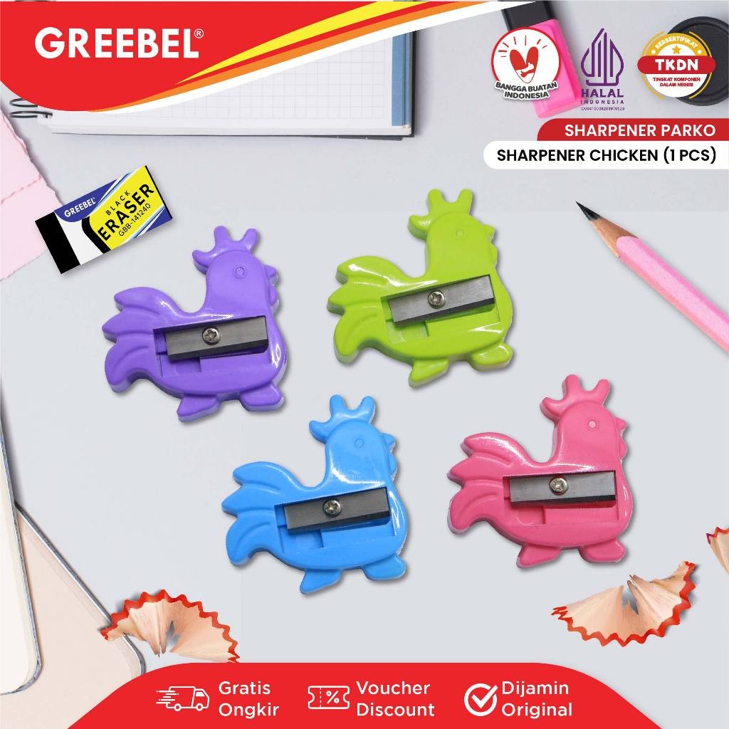 

PARKO Rautan Pensil Serutan Sharpener / Rautan Karakter (PCS)