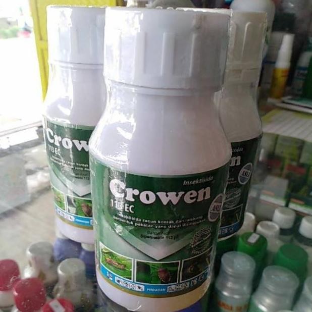 Insektisida Crowen 113EC 200ml, pembasmi hama ulat,kutu,semut tanaman pertanian,tanaman hias,anggrek