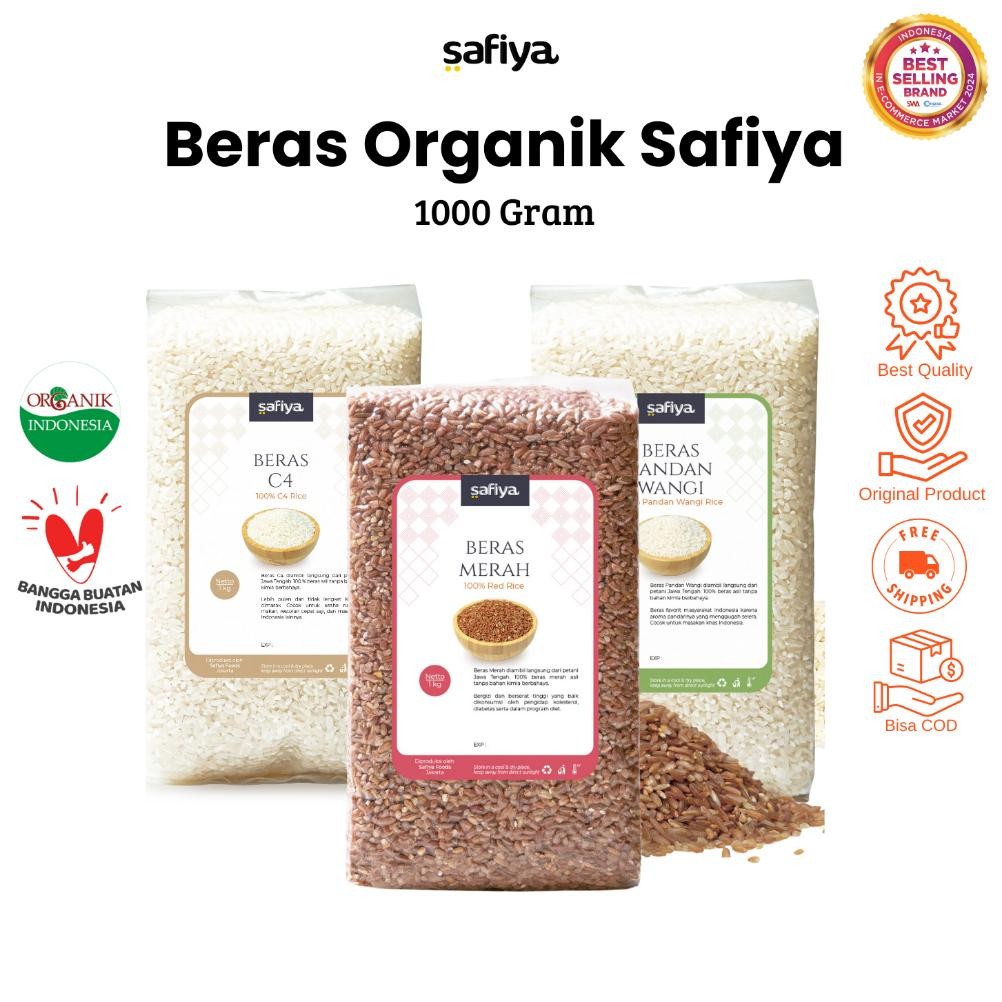 

Safiya Beras Organik 1 Kg Beras Merah Pulen Wangi