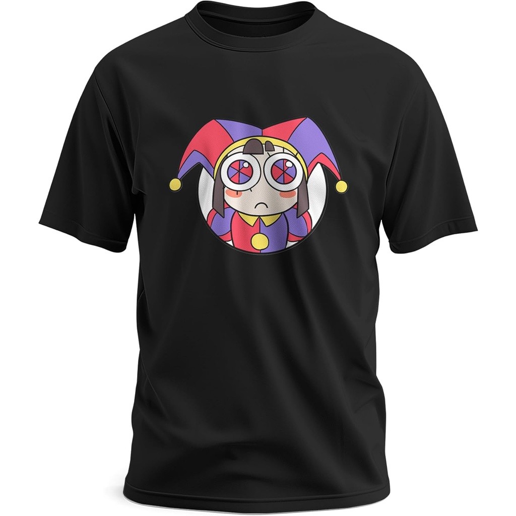 Kaos Digital Hadiah untuk Pria Sirkus Acara Pomni Unisex Ragatha Baru Kemeja Caine Anak Laki-laki Te