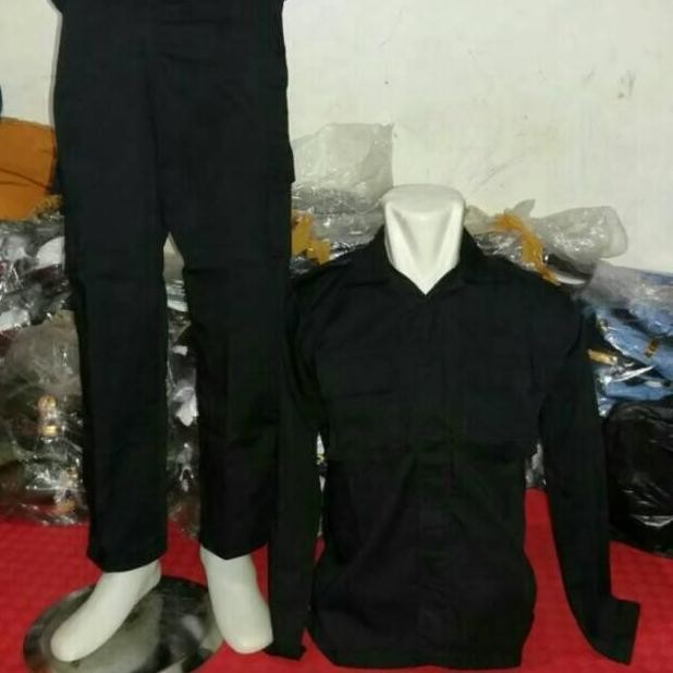 Seragam PDL Hitam BRIMOB Security SATPAM Baju PDL