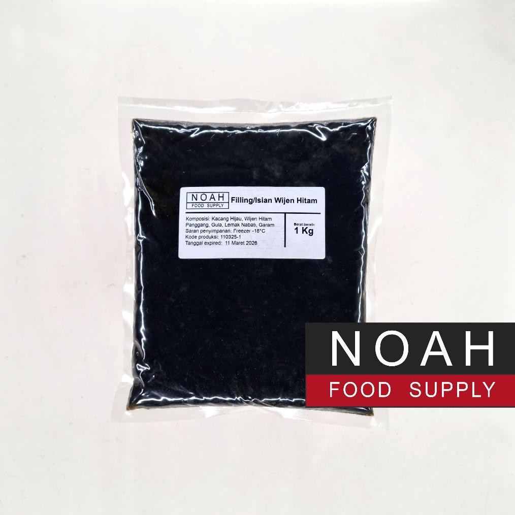 

Filling Tausa Wijen Hitam Black Sesame Paste Isian Mooncake Roti 1 Kg