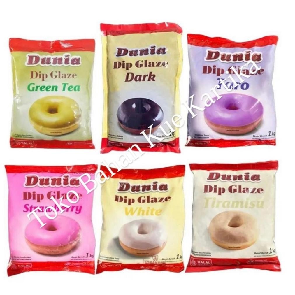 

Dunia Dip Glaze Eco 1kg All Variant Topping Donut