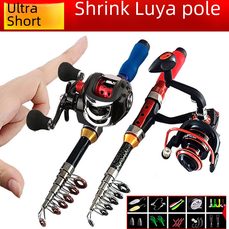 In Stock Promotion Telescopic Lure Rod Fishing Rod Full Set Mini Small Sea Fishing Rod Portable Tele