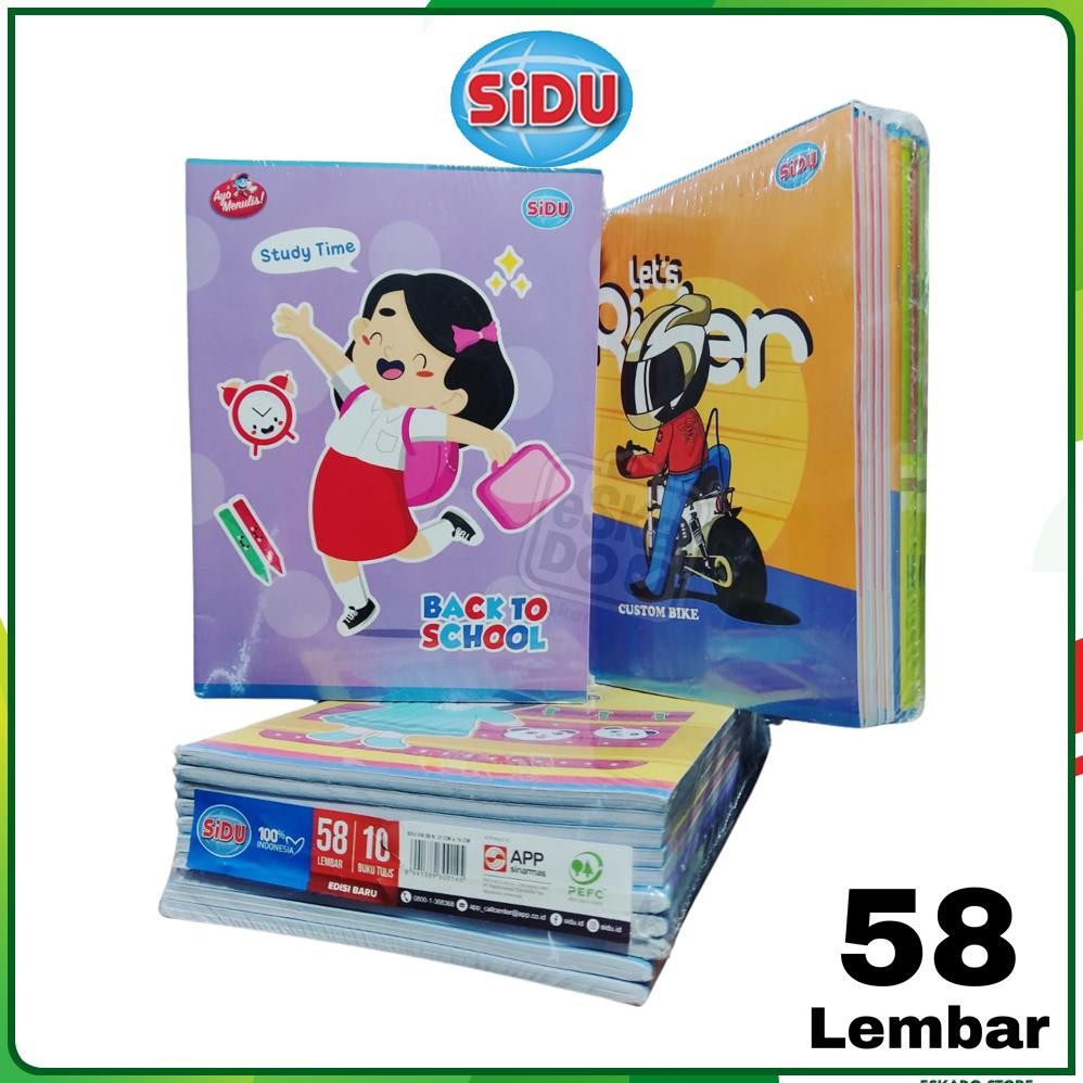 

READY STOCK Buku Tulis SIDU 58 / Sinar Dunia 58 Lembar