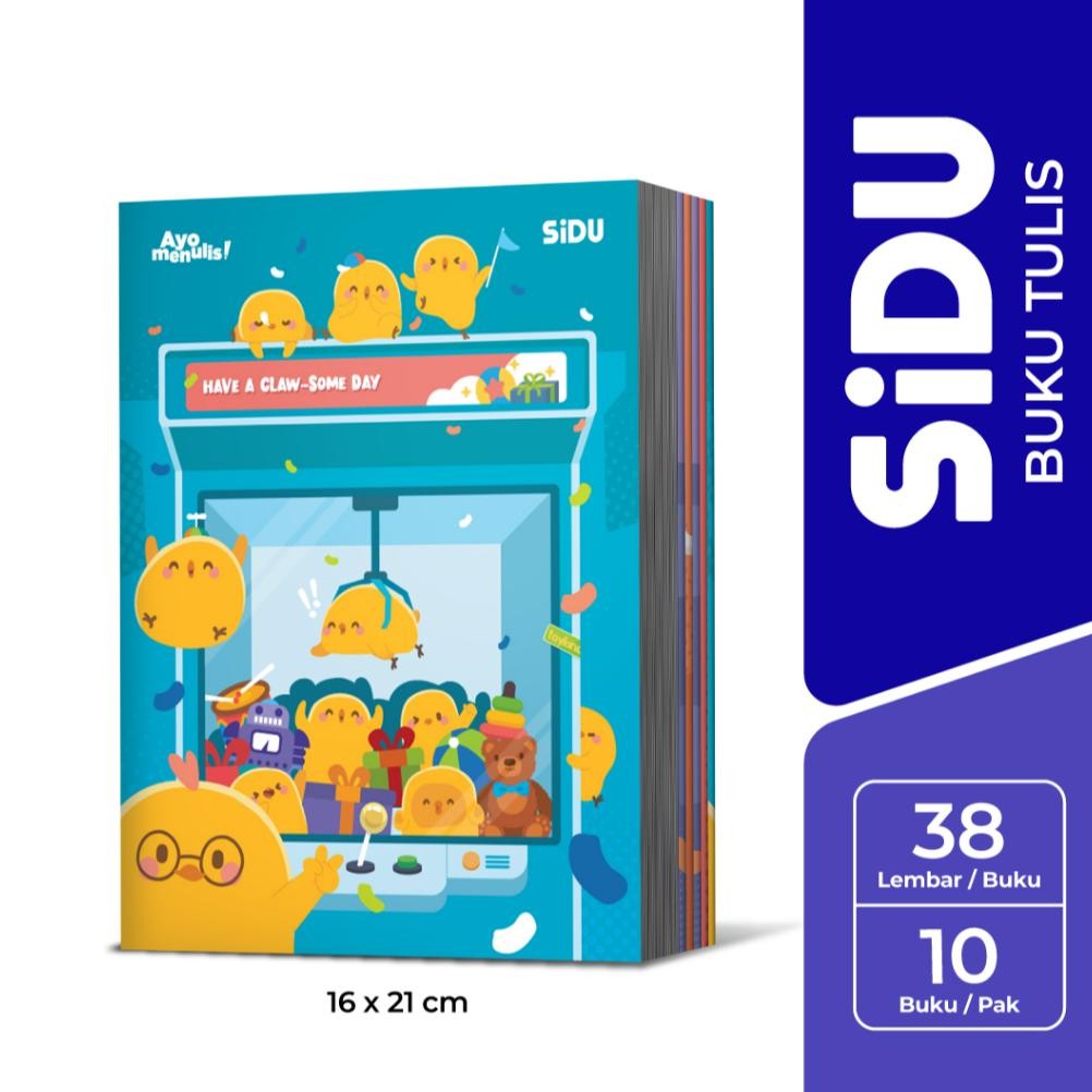 

READY STOCK [BMS Tangerang] SiDU Buku Tulis 38 Lembar