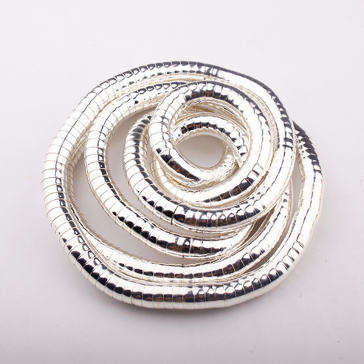 In Stock Promotion Winding Snake Necklace without Head and Tail90cm White K Iron-Plated Special-Shap