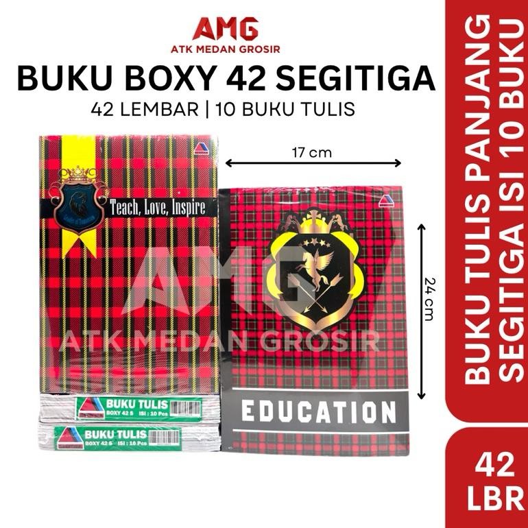 

READY STOCK BUKU TULIS PANJANG 42 LEMBAR SEGITIGA 10 BUKU ATK MEDAN GROSIR
