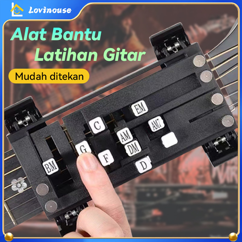 Alat Bantu Latihan Gitar Alat Bantu Belajar Gitar Anti Sakit Gitar Chord Presser