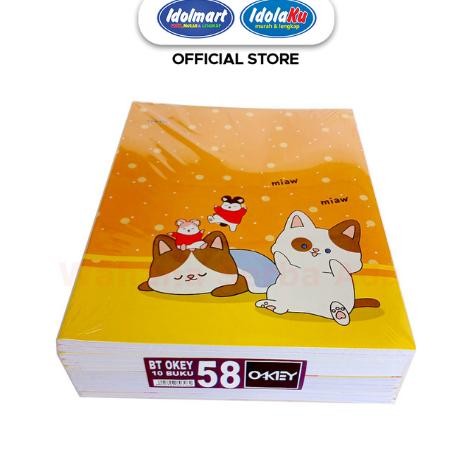

READY STOCK IDOLMART Buku Tulis KIky Okey isi 58 Lembar - 10 Buku Buku Tulis Kiky Idolmart Surabaya