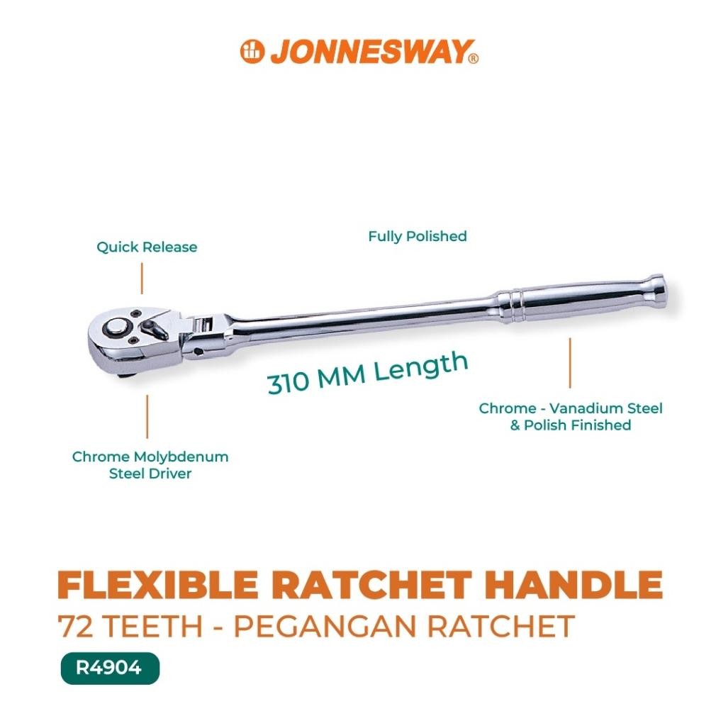 New* Flexible Ratchet Handle-72 Teeth)  Jonnesway R4904 .