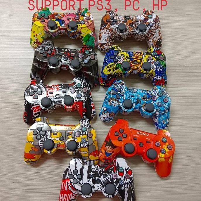 STIK PS3 WIRELESS OP CORAK STIK PS3 WIRELESS ORIGINAL PABRIK MOTIF Berkualitas