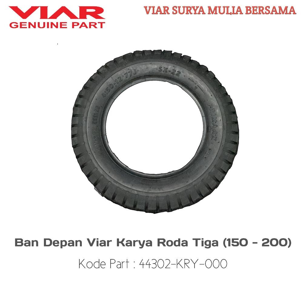 New* Viar Genuine Part - Ban Depan Viar Karya Roda Tiga- 400 X 12 (150Cc - 200Cc) .