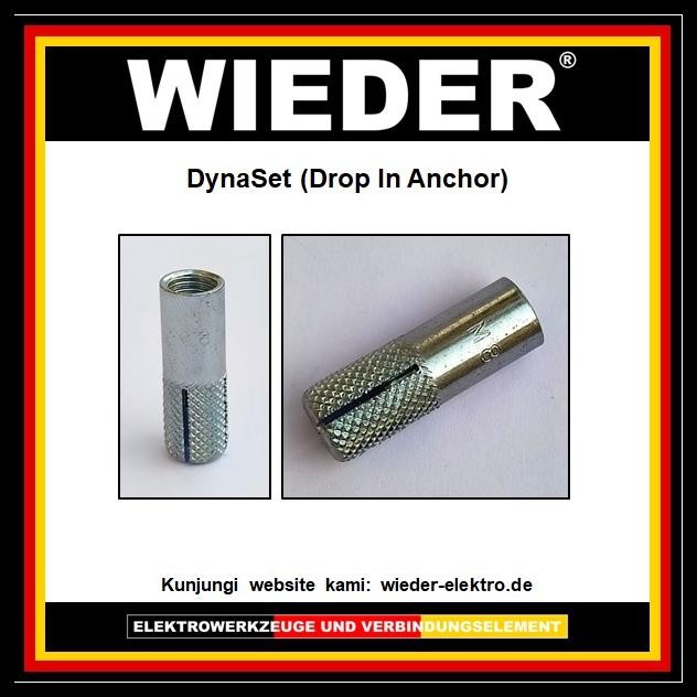 DYNASET M8 / DINASET 8 MM / DROP IN ANCHOR 8 MM WIEDER