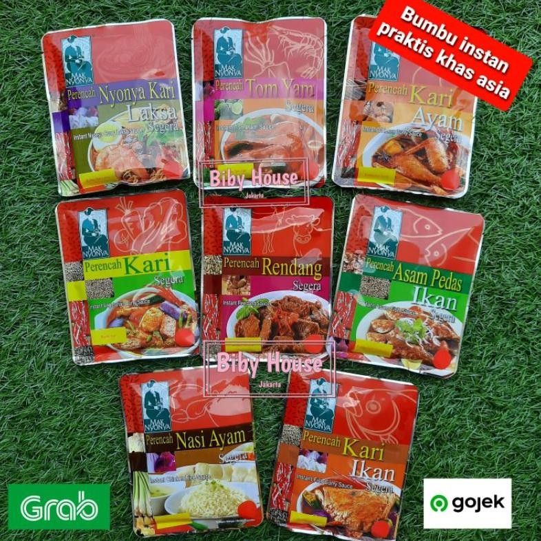 

BUMBU INSTAN MAK NYONYA Rendang/Kari/Laksa/NASI AYAM HALAL DAN PRAKTIS 100 GR