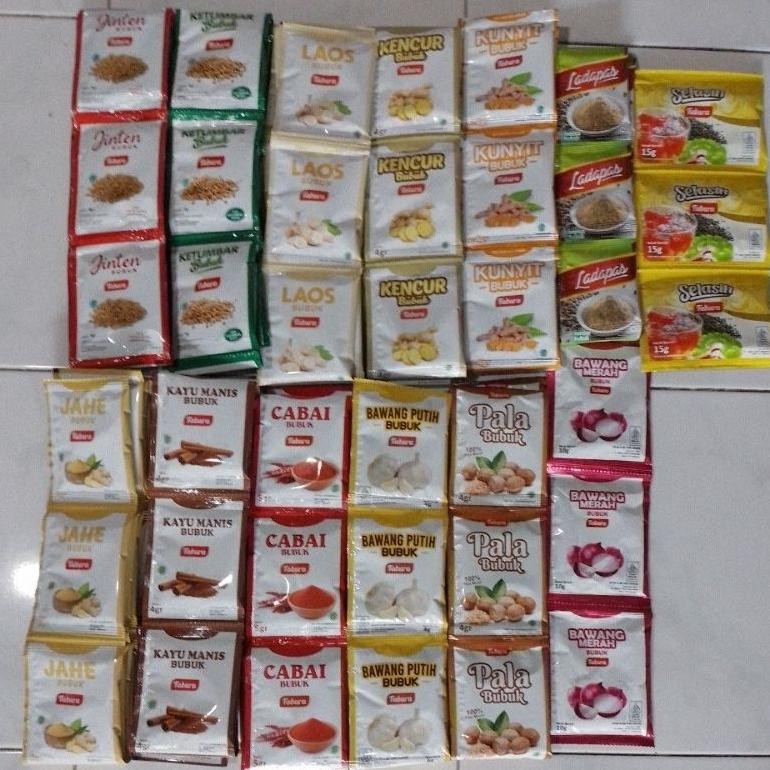 

Tabura Lengkap Berbagai Bumbu 1 Renceng 12 Pcs