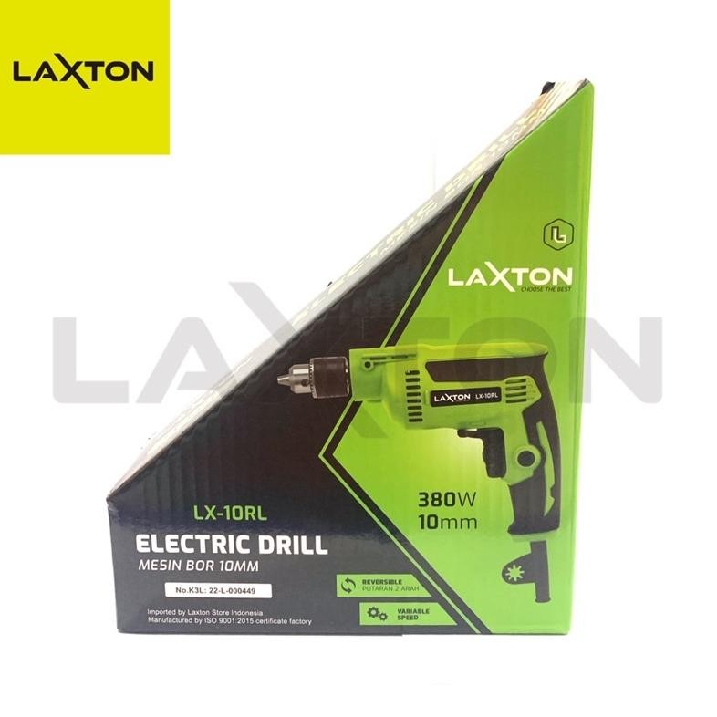LAXTON Mesin Bor Listrik Tangan 10mm BOLAK BALIK LX10RL LARIS KUALITAS MANTAP
