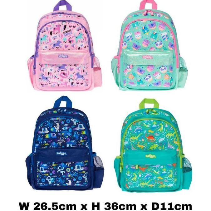 Smiggle Junior Backpack Cloud Nine Dinosaur Astronaut Unicorn