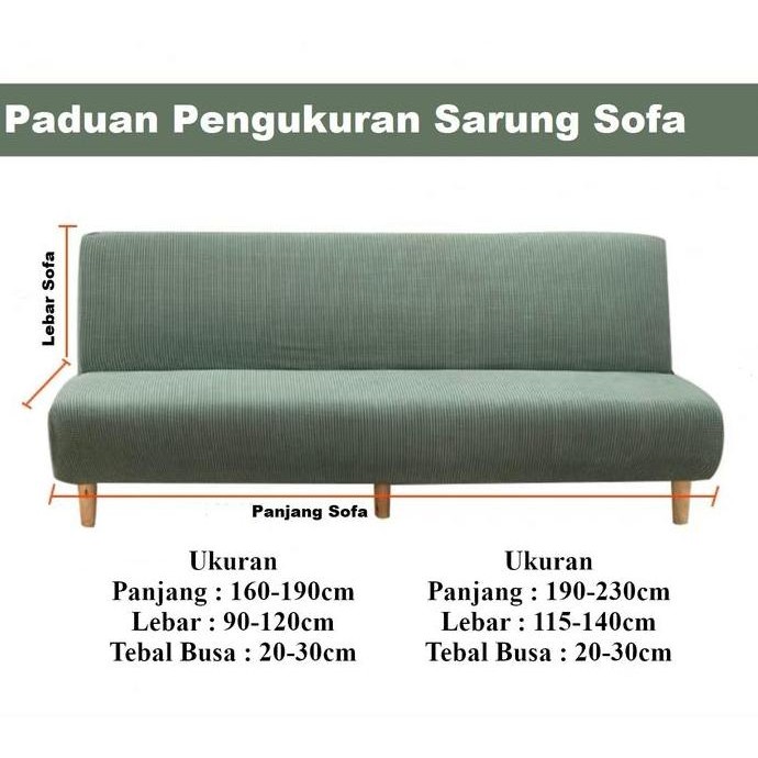 Sarung Sofa Bed Rumbai/Sarung Sofa Bed Penutup Sofa Elastik