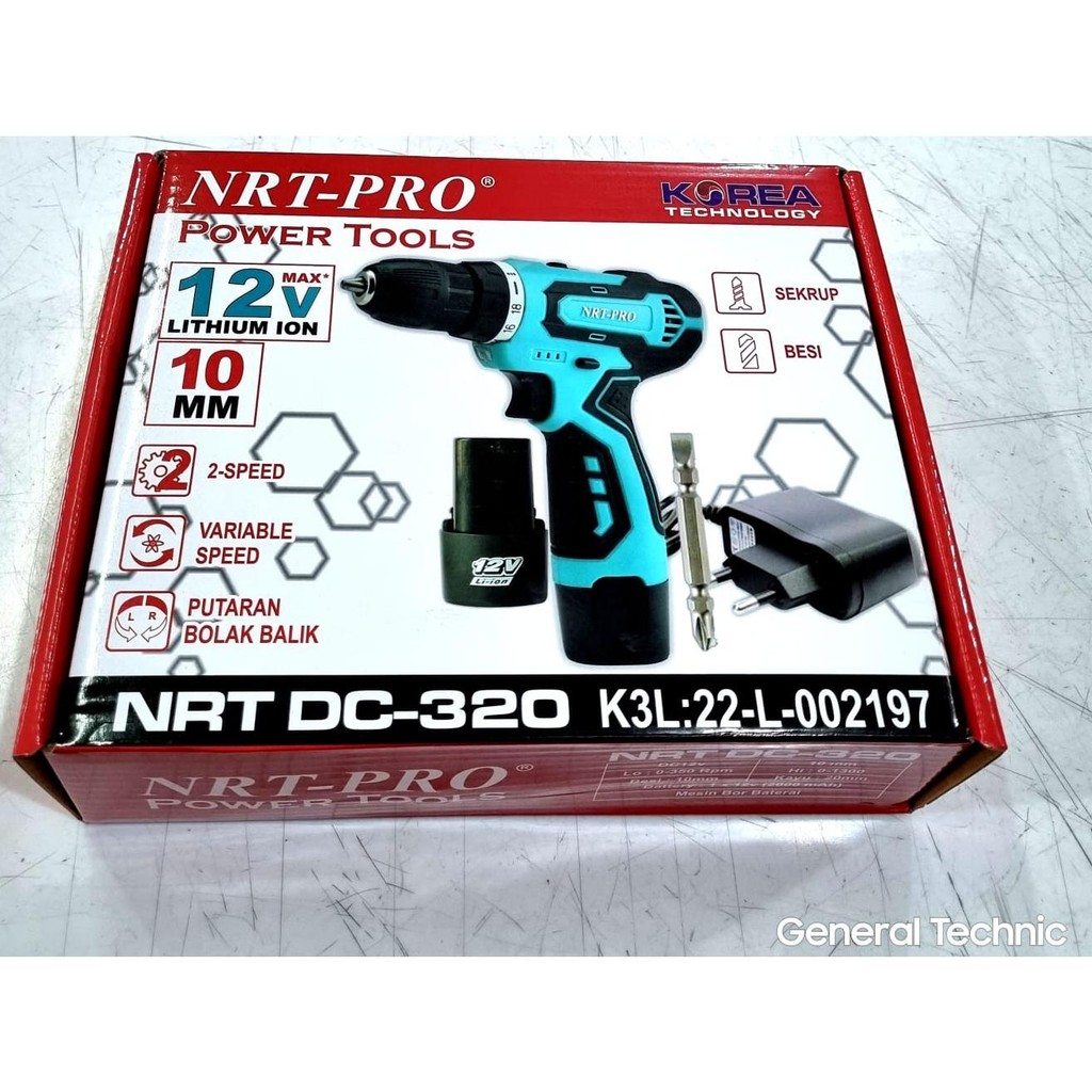 Bor Cas NRT-Pro Cordless Drill NRT-PRO DC320 12V 10MM DC 320 NRT - Pro
