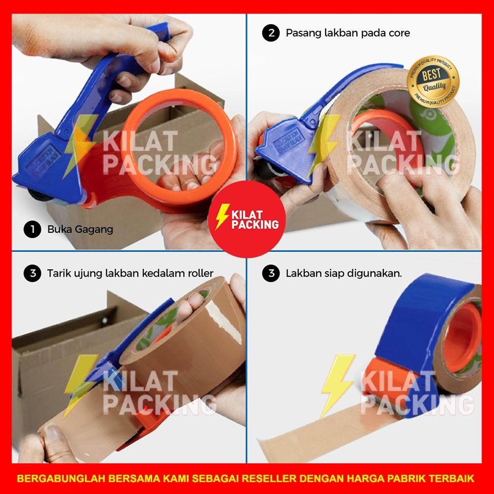 

Tape Cutter 2 Inch / Tape Dispenser Alat Pemotong Lakban Besar / Tape Dispenser Tanpa Gagang Satuan