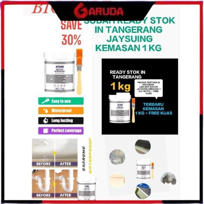 Promo Rejeki 9393 - New Lem Anti Bocor Transparan Waterproff  Jaysuing  1 Kg