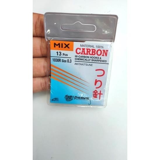 Termurah Kail Pioner Mix Akitakitsune Size 0.1 0.3 0.6 0.8 Kail Berlubang Carbon Kailp000R