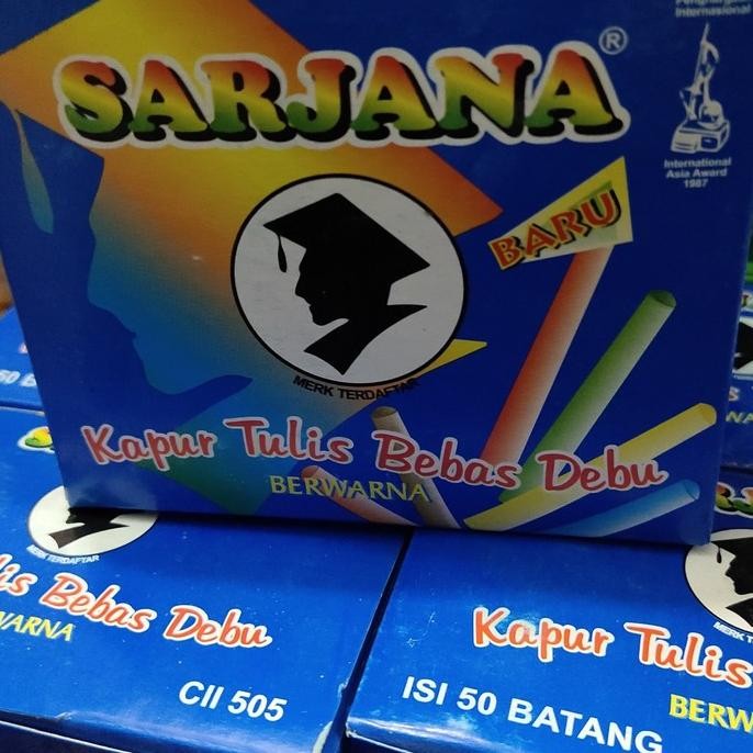 

New Kapur Tulis Warna Warni Sarjana Isi 50Pcs (Free Bubble Warp+ Kardus) Harga Terjangkau