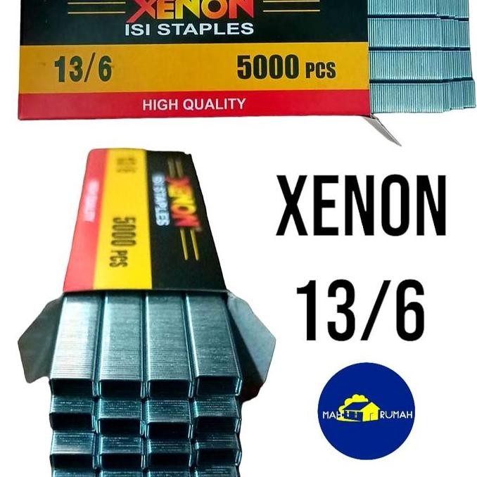 

(1ktk) Isi Staples Stapler Steples Tembak 6mm R23 - XENON 13/6 [KangOemah]