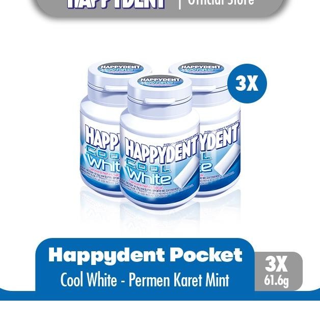 

Happydent Cool White Bottle 61.6G Raa 3 Bottle