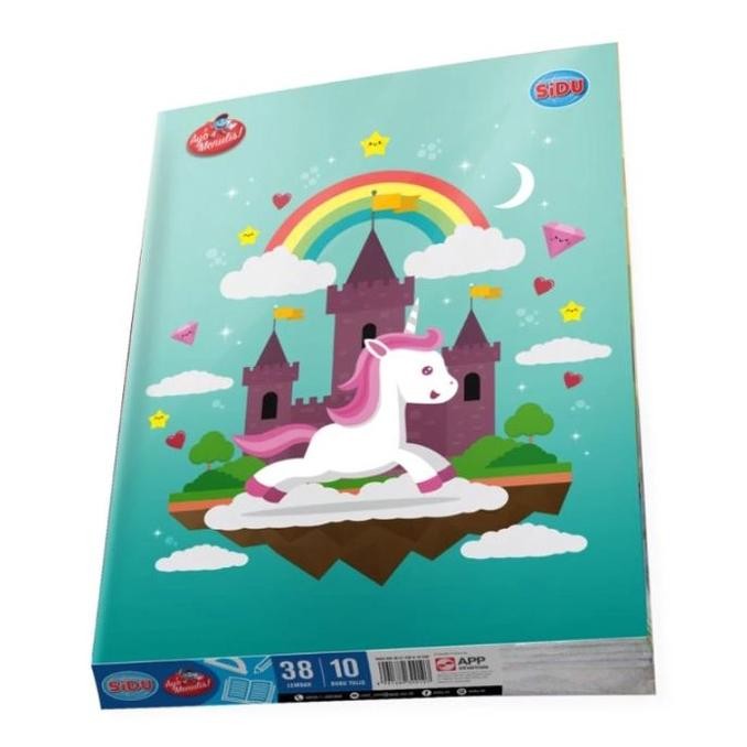 

Bermutu Buku Tulis Sidu 38 Lembar / Buku Tulis Sekolah ( 1 Pack Isi 10Pcs )