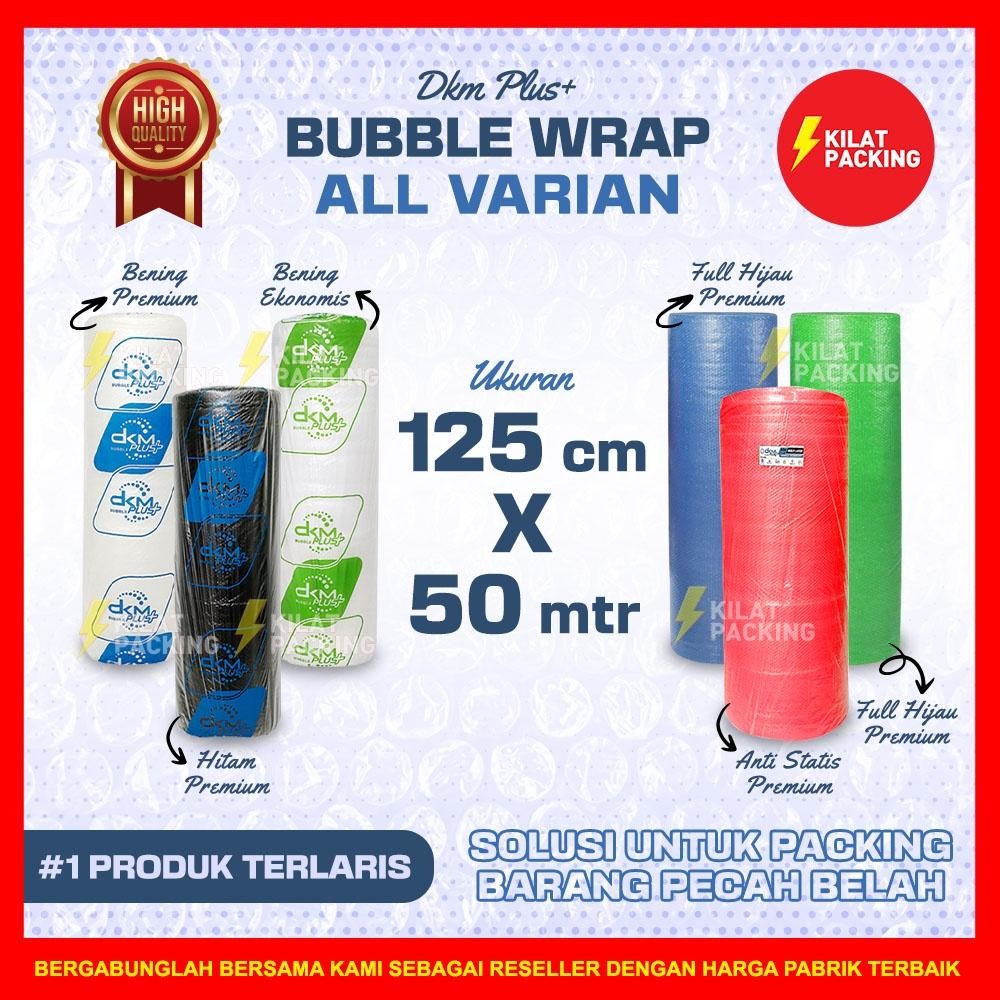 

Bubble Wrap Bening Murah Kualitas Bagus (Gosend/Grab) 125 Cm X 50 M