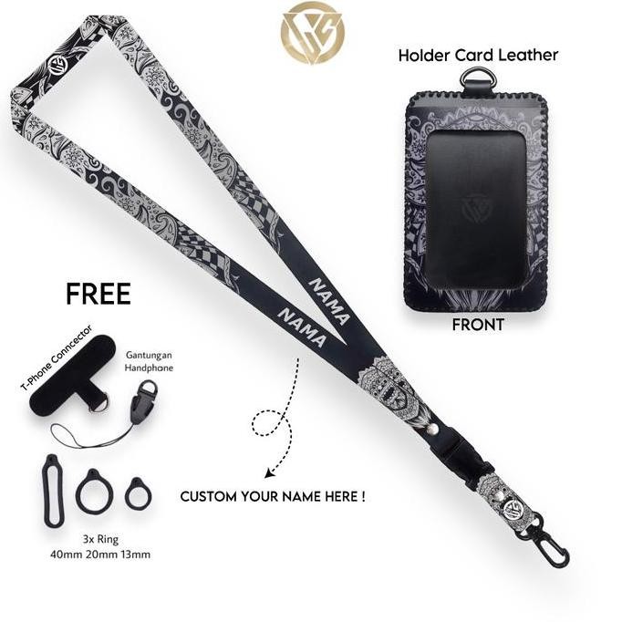 

DISKON Lanyard Craft SE Barong Series Holder ID Card Kulit Printing Grafir