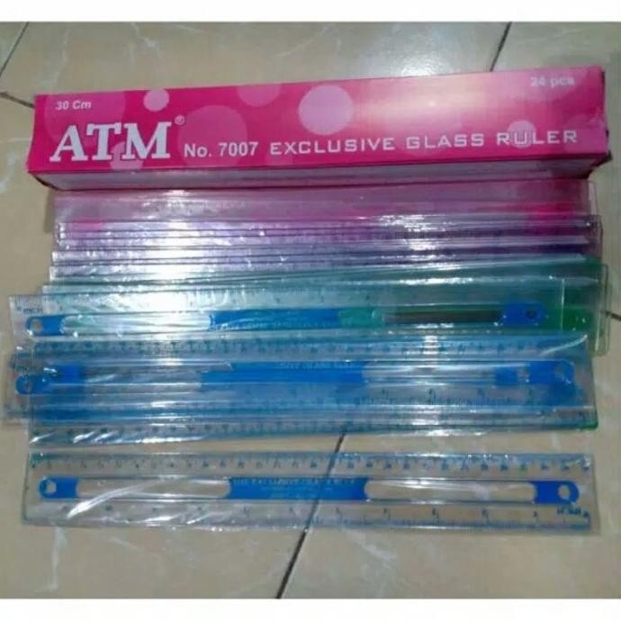 

Special Price Penggaris Atm 30 Cm Plastik Mika Isi 1 Box 24 Pcs / Penggaris Atm Bening Murah