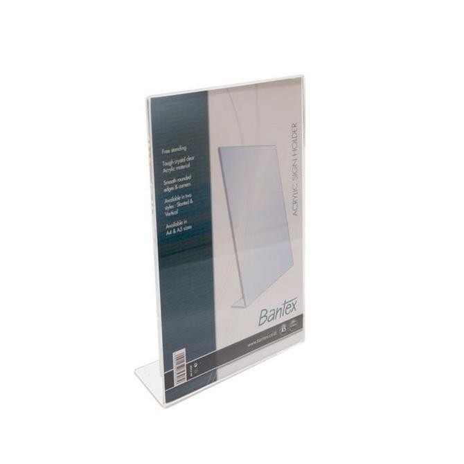 

HRG DISKON Slanted sign holder acrylic A5 bantex