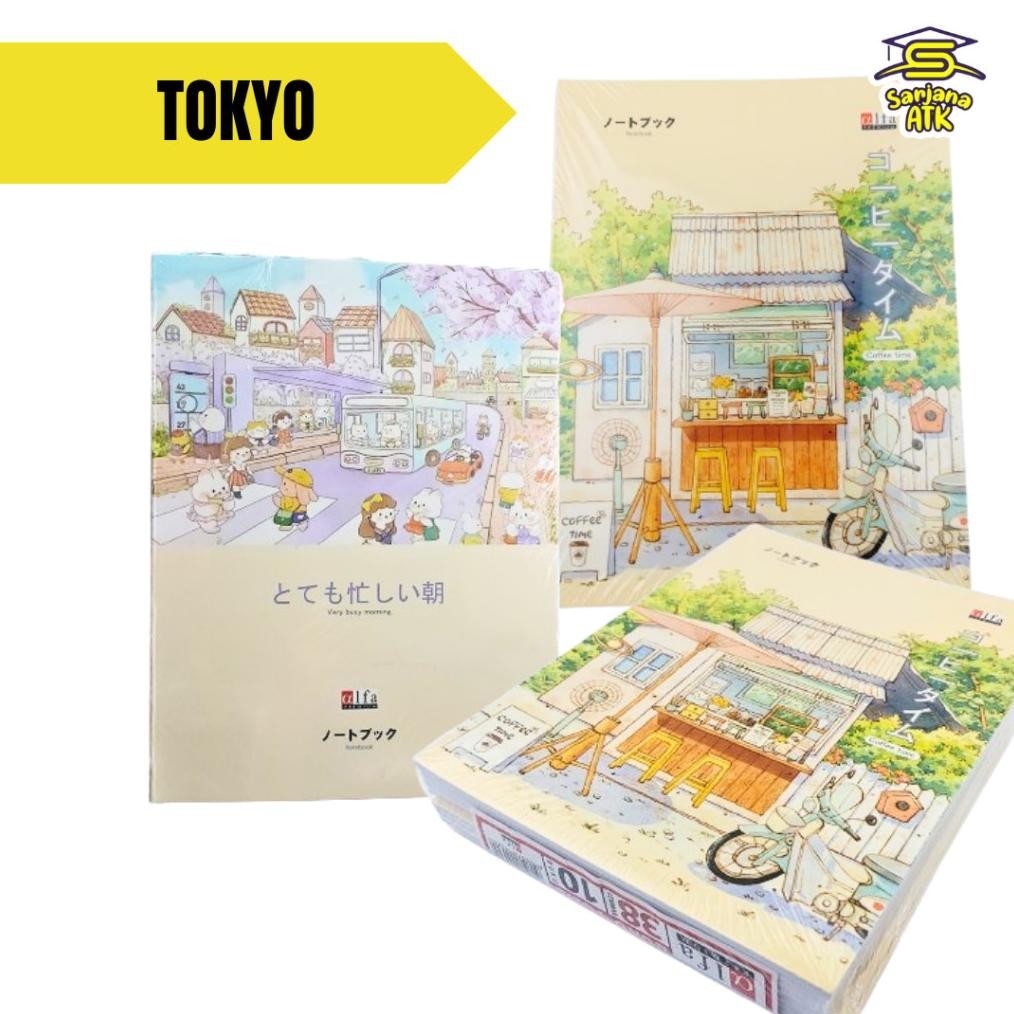 

Terbaru (10Pcs) Buku Tulis Kraft Alfa / Buku Catatan Sekolah Sampul Coklat Alfa 32 & 38 Motif