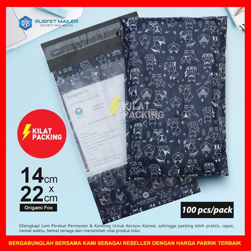

Polymailer Motif Dog Origami 14Cm X 22Cm / Amplop Plastik Packing Rusfet Premium Termurah - Pack