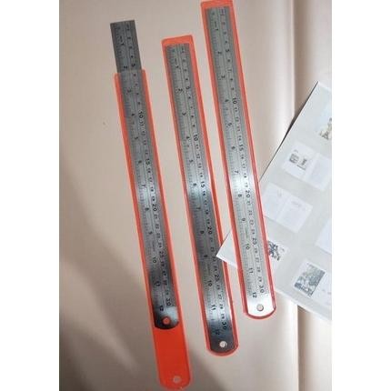 

New (12Pc) Penggaris Besi 30 Cm Mistar Garisan Murah Grosir Lusin