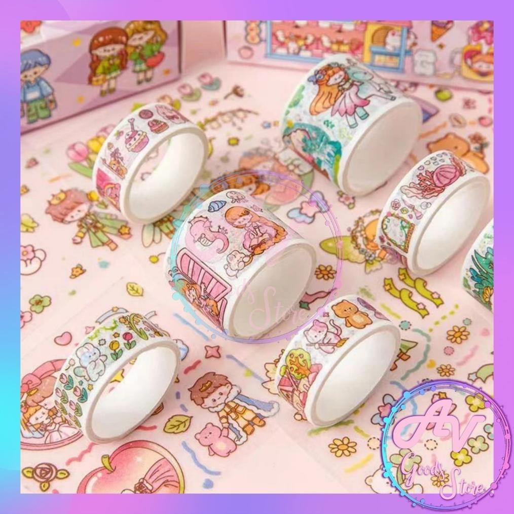 

Paling Dicari 1Box Sticker Momo Set / Sticker Roll Momo Set / Washi Tape Isolasi Sticker Momo Fancy