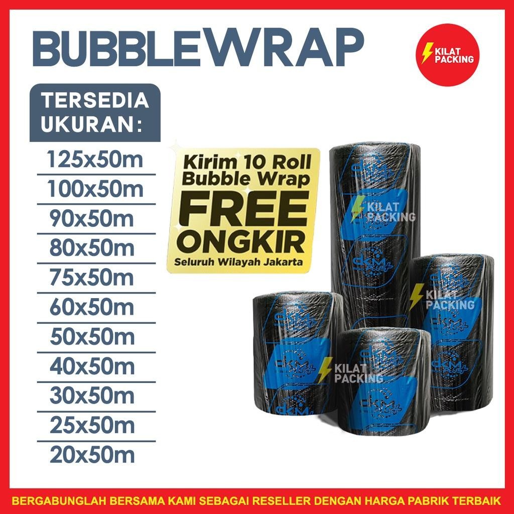 

Bubble Wrap Hitam 80Cm X 50M Tebal Plastik Bubblewrap Roll