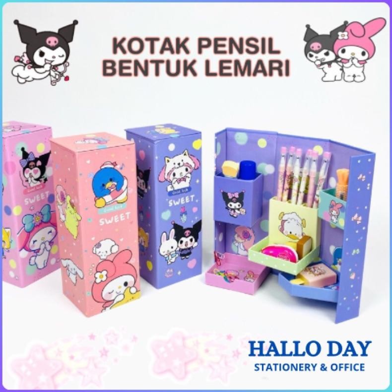 

NEW!!! HD Kotak Pensil Karton Rak Berdiri Tingkat/Pencil Case/Pencil Box