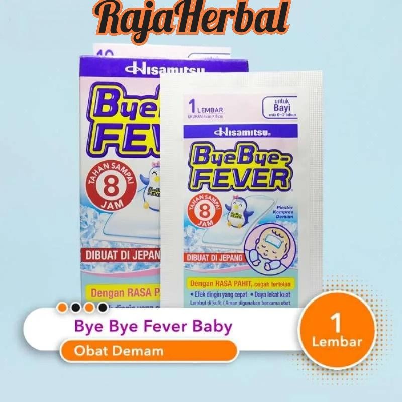 Bye Bye Fever Bayi Byebye Fever Baby - Plester Kompres Bayi Penurun Panas Bayi Per Pcs