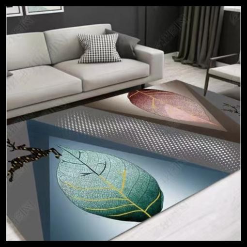 KARPET RUANG TAMU MINIMALIS MODERN, KARPET MEWAH RINGAN, KARPET SAMPING TEMPAT TIDUR GEOMETRIS NORDI