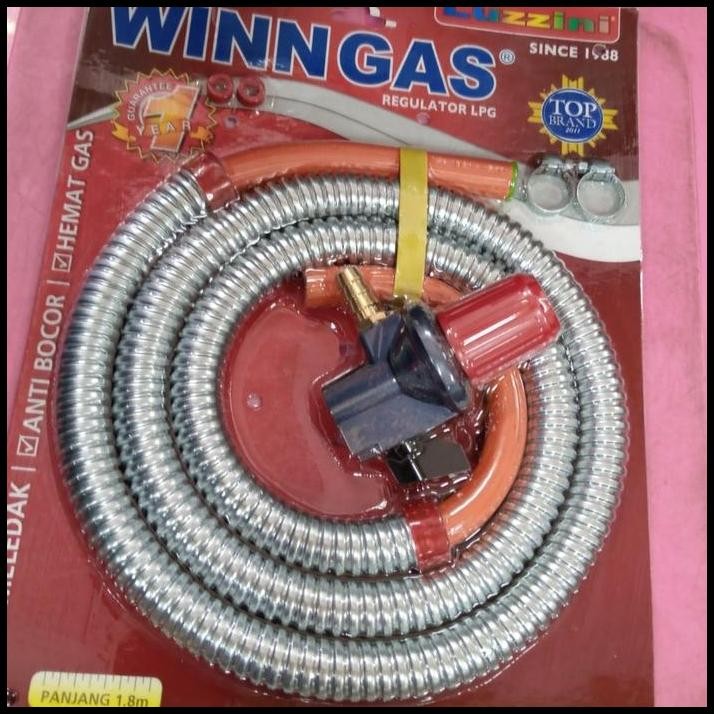 Win Gas Paket Selang Gas+Regulator Lpg Tekanan Tinggi W-181